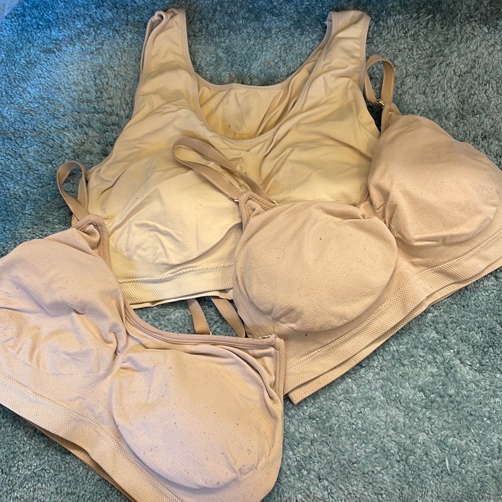 Nursing bras (set of 3)